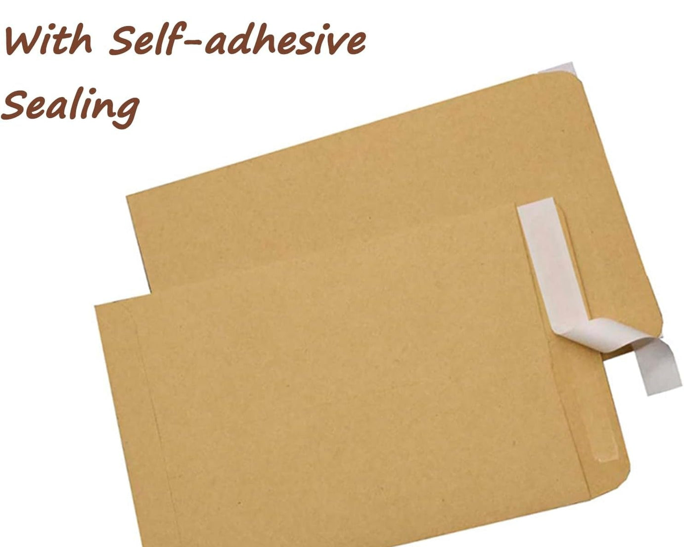 Kraft Envelopes, 16 x 14.5 Inch, Brown Envelopes, Envelopes, Card Envelopes, Kraft Paper Envelopes, Invitation Envelopes, Postcard Envelopes, Quick Self Seal, Stationery For General, Office (1 Pc )