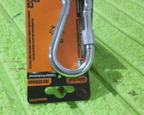 Snap Hook With Screw-Stainless Steel Snap Hook Clip Heavy Duty, Carabiner Clip (10×100 MM / 1 Pc)