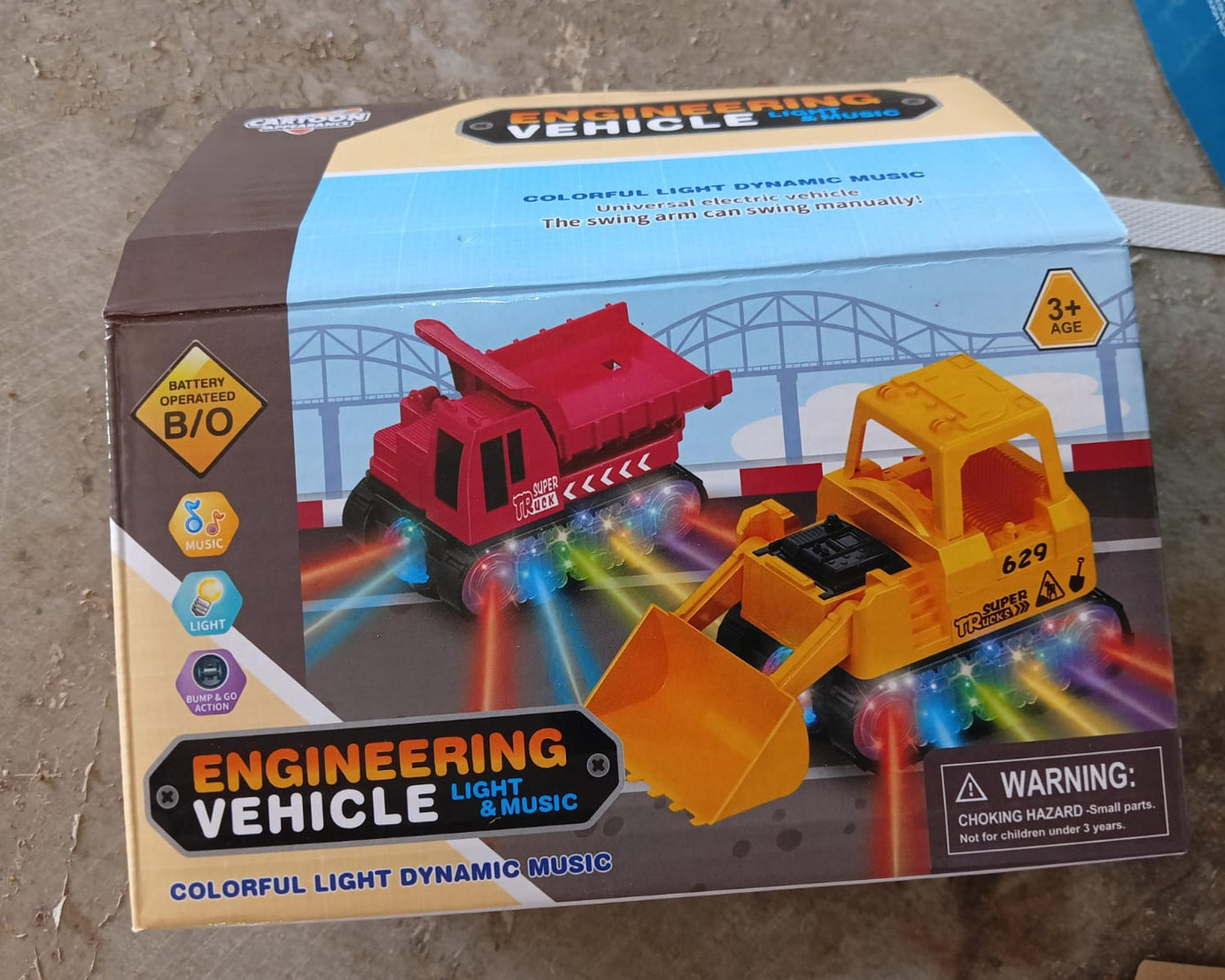 Engineering Vehicle Toys for Kids - Self-Driving Super Dump Truck Toy | Self-Driving Trucks, Engineering truck Electric Vehicle Toys boys birthday gift toys (1 Pc)