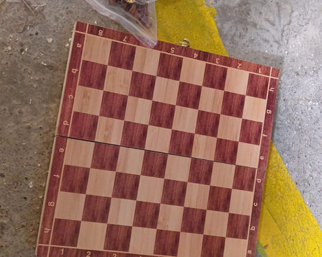 Foldable Wooden Chess Board Set (30 × 30 Cm / 1 Set)