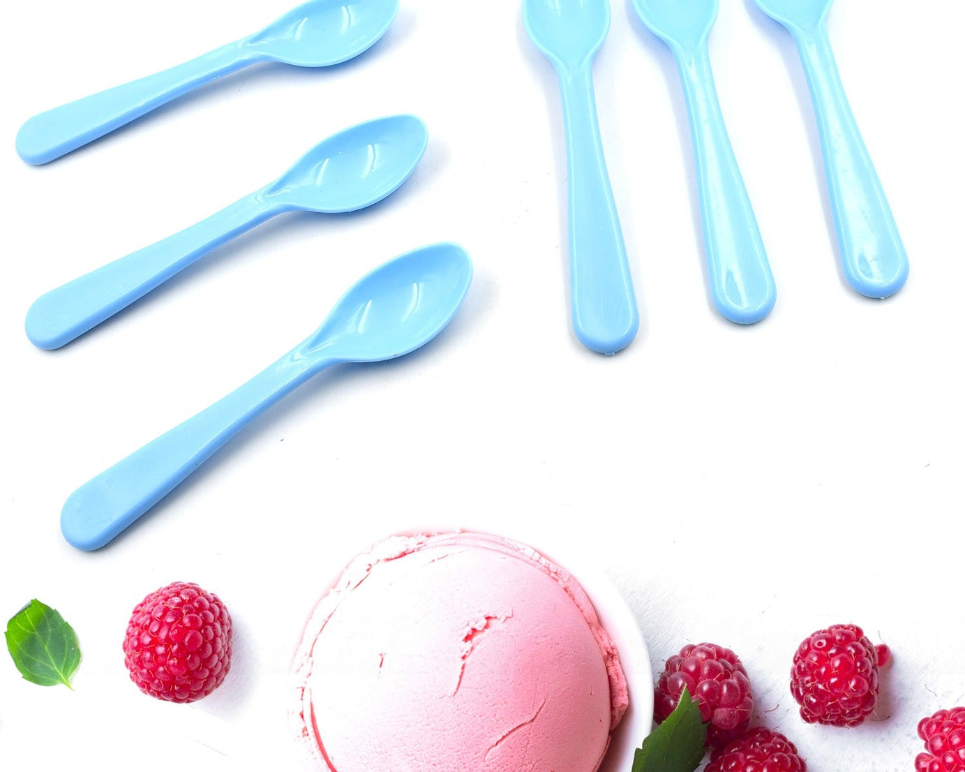 Food Plastic Spoon Set, Plastic Table Spoon Set Plastic Tea Spoon, Coffee with ABS Plastic, Heat-Resistant Spoon (6 Pc Set )
