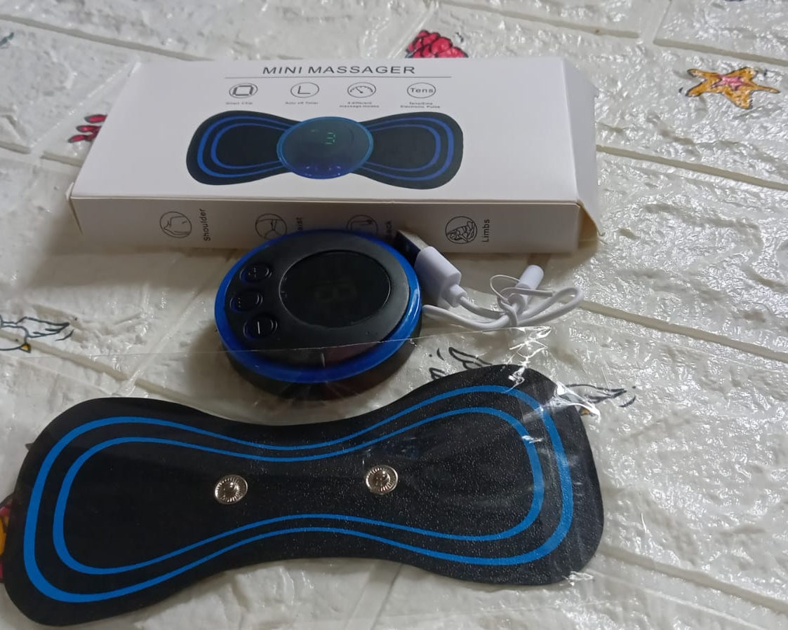 Portable USB Neck Massager Electric Neck Massager Automatic Massage Enhancer Mini Cervical Massager EMS Lymphatic Drainage Massage with Cable
