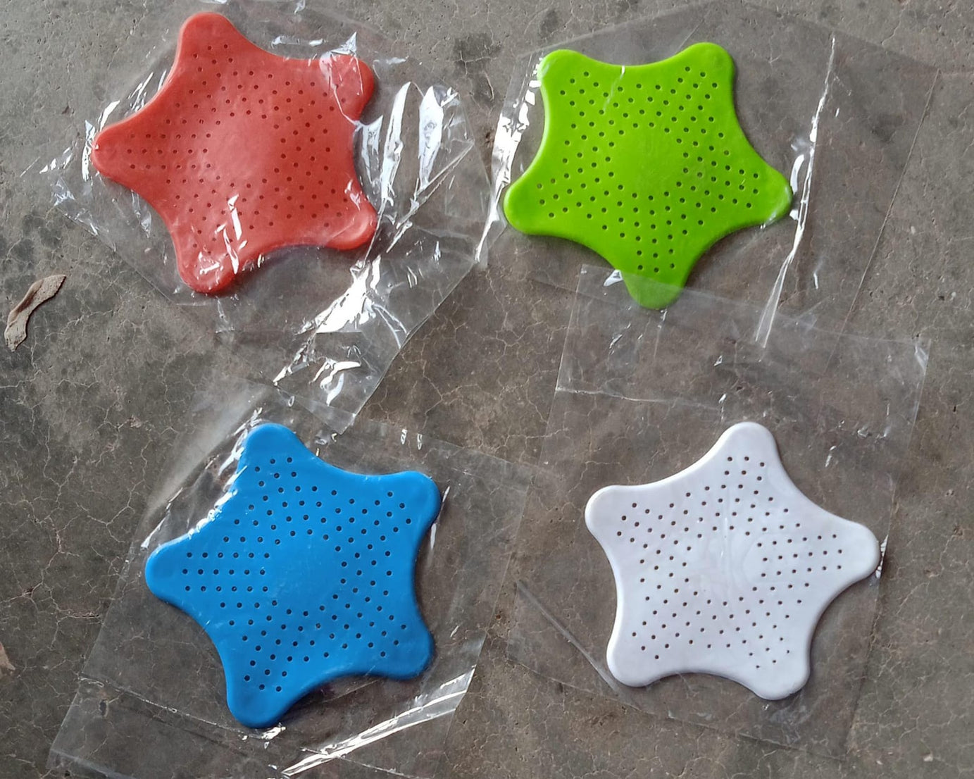 0830 Star Shape Suction Cup Kitchen Bathroom Sink Drain Strainer Hair Stopper Filter, Star Shaped Sink Filter Bathroom Hair Catcher, Drain Strainers Cover Trap Basin(Mix Color 1 Pc)