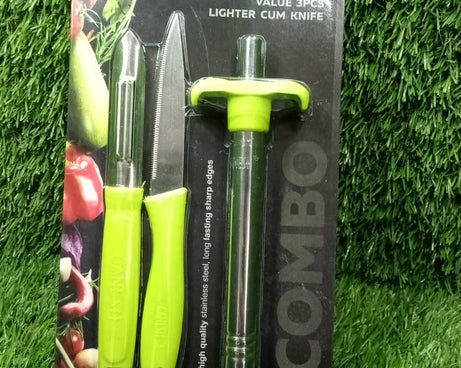 Ganesh kitchen tool set with lighter, knife, and peeler
