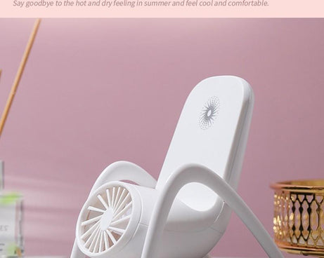 Portable Mobile Phone Holder Fan  Personal Fan Multi- Function Fan Handheld Charging Fan (Battery Not Include)