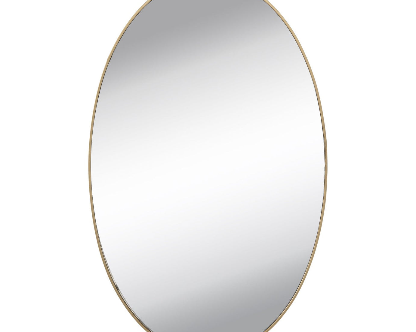 Oval Frame Less Mirror Wall Sticker for Dressing