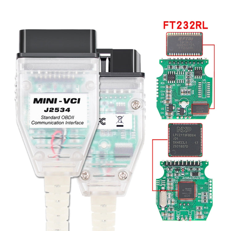 USB to OBD2 16 Pin MINI VCI FT232RL Single Diagnostic Cable for Toyota TIS Techstream