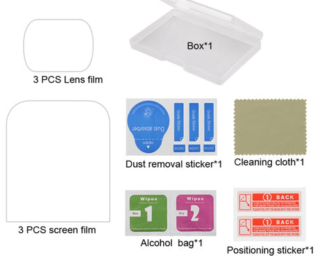 6 PCS Lens Protector + Screen Tempered Glass Film for DJI OSMO Pocket Gimbal