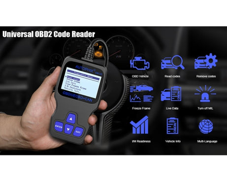 AUTOPHIX OM123 Car Portable OBD2 Scanner Car Diagnostic Tool OBD 2 Automotive Scanner EOBD Code Reader, OM123 (Orange)