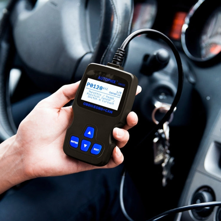 AUTOPHIX OM123 Car Portable OBD2 Scanner Car Diagnostic Tool OBD 2 Automotive Scanner EOBD Code Reader, OM123 (Orange)