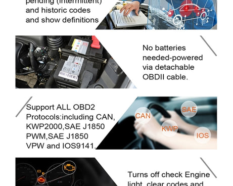 AUTOPHIX OM123 Car Portable OBD2 Scanner Car Diagnostic Tool OBD 2 Automotive Scanner EOBD Code Reader, OM123 (Orange)
