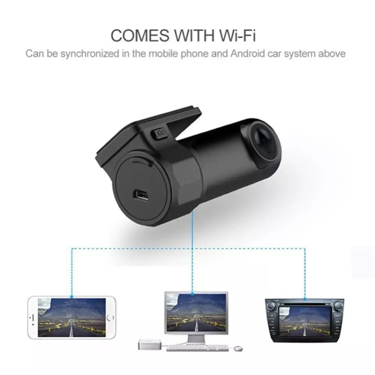 Mini Car Dash Camera WiFi Monitor Full HD Dashcam Video Recorder Camcorder Motion Detection, Support TF Card & Android & IOS
