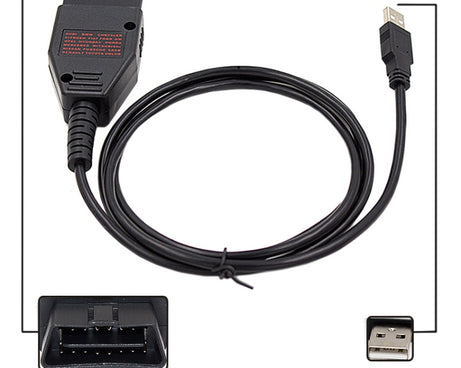 Galletto 1260 ECU Chip Tuning Interface Galletto Flasher Car Diagnostic Cable for Volkswagen / Audi / Skoda, Car Diagnostic Cable