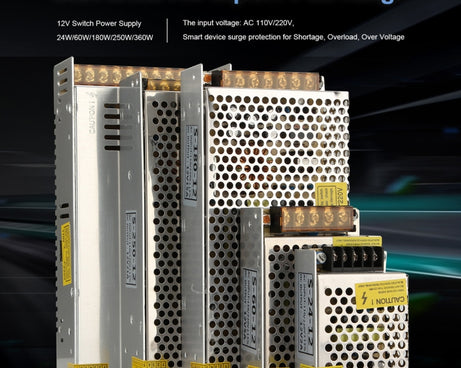 S-24W-12 24W AC 220V to DC 12V 2A Car Regulated Switching Power Supply, S-24W-12