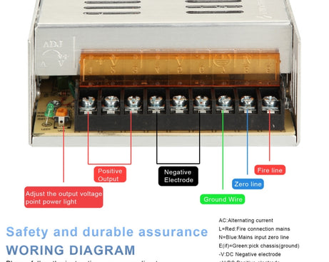 S-24W-12 24W AC 220V to DC 12V 2A Car Regulated Switching Power Supply, S-24W-12