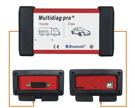 Multidiag Pro+ OBD2 CDP TCS CDP Bluetooth OBD2 Scan for Cars/Trucks OBDII Auto Diagnostic Scanner