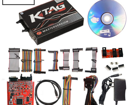 KTAG V7.020 Red PCB Board ECU Programming Tool Unlimited Token, EU Plug