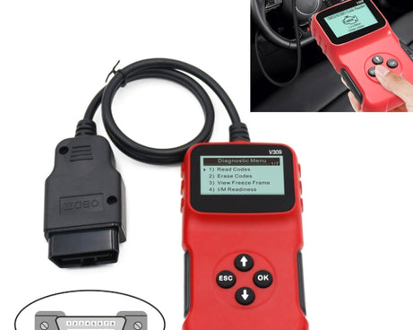 V309 Car Portable OBD2 Scanner Car Diagnostic Tool OBD 2 Automotive Scanner OBD Code Reader, V309