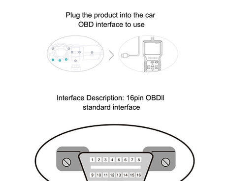 V309 Car Portable OBD2 Scanner Car Diagnostic Tool OBD 2 Automotive Scanner OBD Code Reader, V309