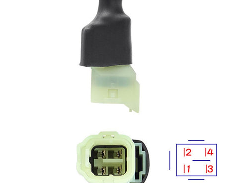 Motorcycle OBD 16PIN Female to 4PIN Connector Cable for Honda, 16PIN to 4PIN