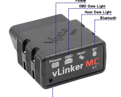 Vgate VLINKER MC V2.2 Bluetooth 3.0 Car OBD Fault Diagnosis Detector, MC V2.2 Bluetooth 3.0