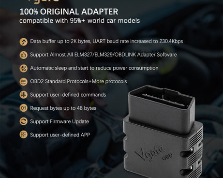 Vgate VLINKER MC V2.2 Bluetooth 3.0 Car OBD Fault Diagnosis Detector, MC V2.2 Bluetooth 3.0