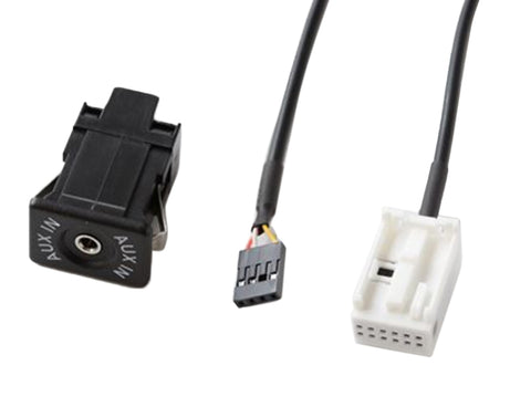 Car Handheld Box AUX Interface Connector + Cable Wire Harness for Volkswagen Bora / Audi, For Volkswagen Bora