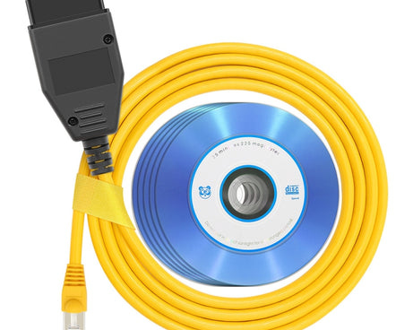 ESYS ENET for ICOM BMW F-Series with A Full Set of CD V50.3 Car Brush Hidden Cable, Car Brush Hidden Cable