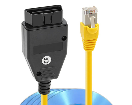 ESYS ENET for ICOM BMW F-Series with A Full Set of CD V50.3 Car Brush Hidden Cable, Car Brush Hidden Cable