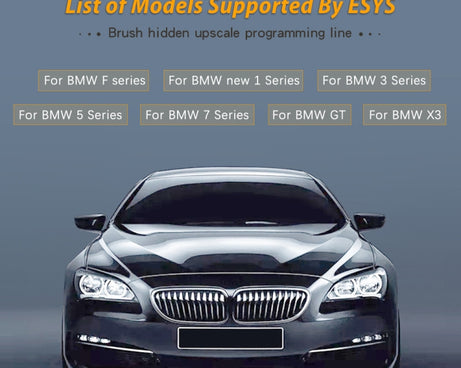 ESYS ENET for ICOM BMW F-Series with A Full Set of CD V50.3 Car Brush Hidden Cable, Car Brush Hidden Cable