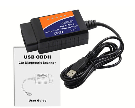 OBD ELM327 V1.5 USB Car Fault Diagnostic Scanner with CH340T Chip