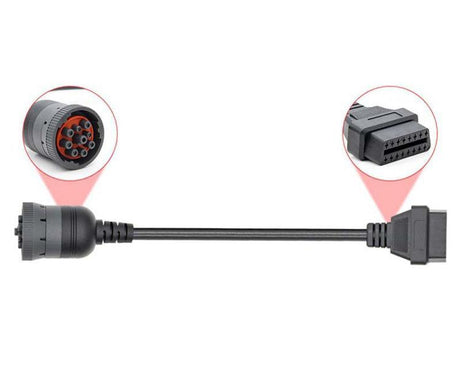 Female 16Pin to J1939 9Pin Truck cable, 16Pin to J1939 9Pin