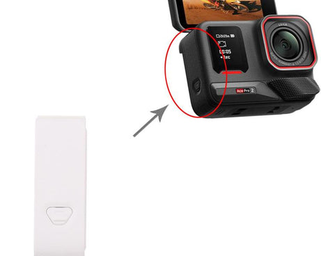 For Insta360 Ace Pro 2 Original Battery Side Cover, For Insta360 Ace Pro 2(Original,White), For Insta360 Ace Pro 2(Original)
