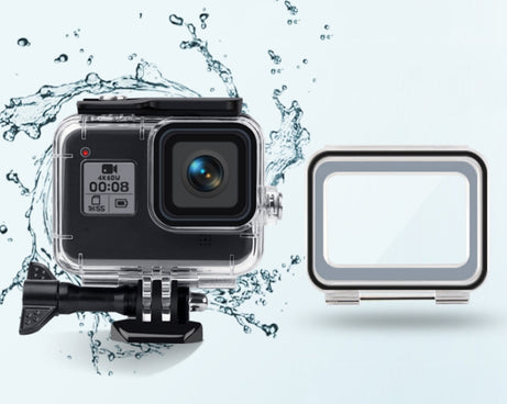 45m Waterproof Case + Touch Back Cover for GoPro HERO8 Black, Case + Touch Cover for GoPro8