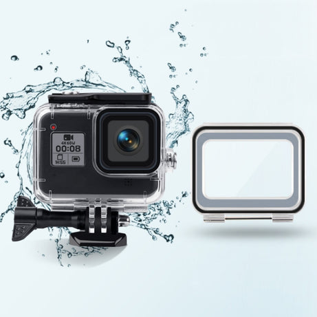 45m Waterproof Case + Touch Back Cover for GoPro HERO8 Black, Case + Touch Cover for GoPro8
