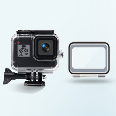 45m Waterproof Case + Touch Back Cover for GoPro HERO8 Black, Case + Touch Cover for GoPro8