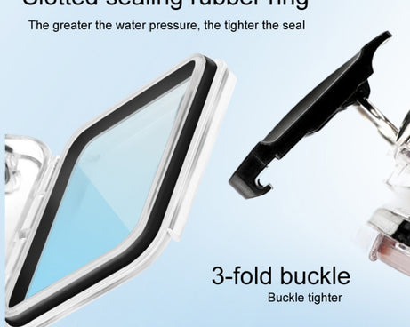 45m Waterproof Case + Touch Back Cover for GoPro HERO8 Black, Case + Touch Cover for GoPro8