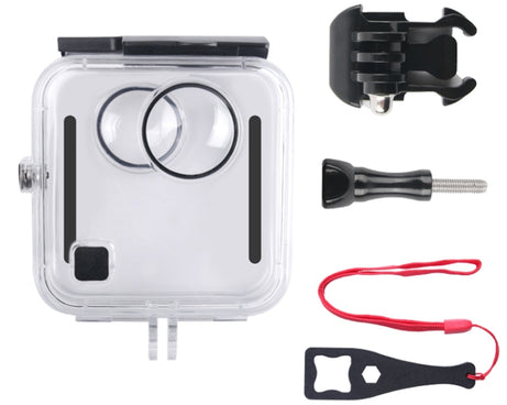 40m Waterproof Housing Protective Case  for GoPro Fusion, with Buckle Basic Mount & Screw & Wrench, For GoPro Fusion