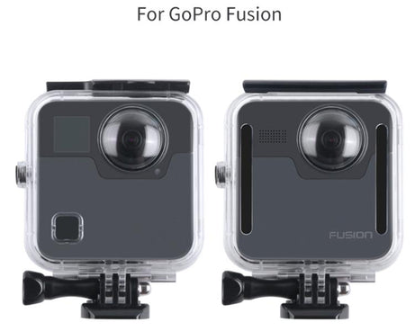 40m Waterproof Housing Protective Case  for GoPro Fusion, with Buckle Basic Mount & Screw & Wrench, For GoPro Fusion