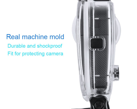 40m Waterproof Housing Protective Case  for GoPro Fusion, with Buckle Basic Mount & Screw & Wrench, For GoPro Fusion