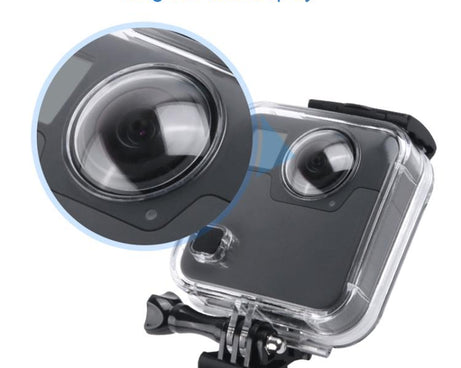 40m Waterproof Housing Protective Case  for GoPro Fusion, with Buckle Basic Mount & Screw & Wrench, For GoPro Fusion