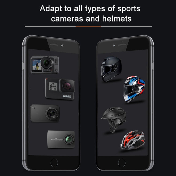 Cycling Helmet Adhesive Multi-Joint Arm Fixed Mount Set with J-Hook Buckle Mount & Screw for GoPro, Insta360, DJI and Other Action Cameras