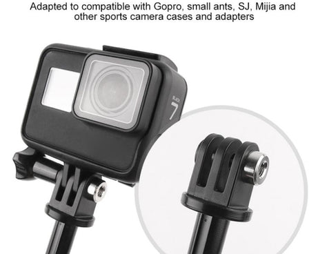 GP446 Multifunctional Mini Fixed Tripod for DJI, Insta360, GoPro and Other Action Cameras, GP446 (Grey), GP446 (Blue), GP446 (Red), GP446 (Black)