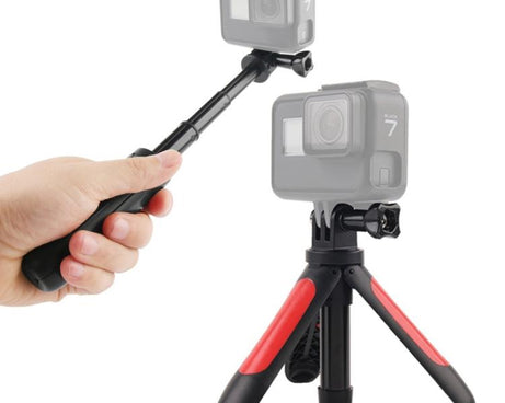 GP446 Multifunctional Mini Fixed Tripod for DJI, Insta360, GoPro and Other Action Cameras, GP446 (Grey), GP446 (Blue), GP446 (Red), GP446 (Black)