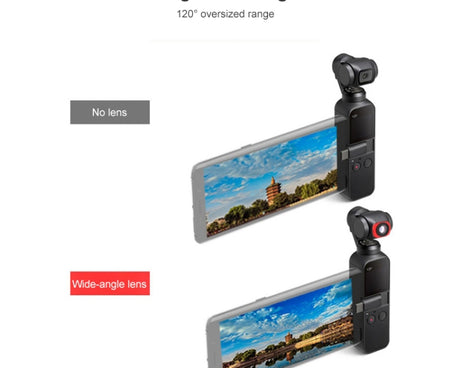 JSR 3 in 1 CR Super Wide Angle Lens 12.5X Macro Lens + CPL Lens Filter Set for DJI OSMO Pocket, Macro Lens+CPL+CR
