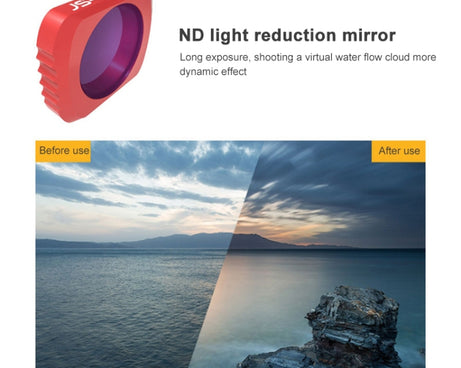 JSR 5 in 1 CR Super Wide Angle Lens 12.5X Macro Lens + CPL Lens + Star + ND16 Lens Filter Set for DJI OSMO Pocket, Macro Lens+CPL+ Star+ND16+CR