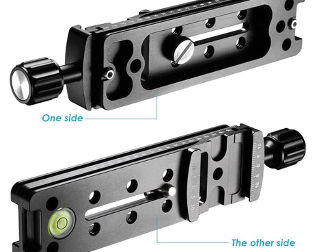 FVR-150 Multi-Purpose 150mm Vertical Nodal Slide Clamp Rail for Fisheyes Lens & Wide-angle Lens, Compatible with Arca Swiss RRS Clamp, FVR-150