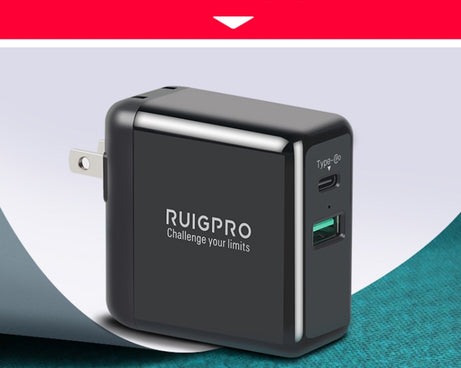 RUIGPRO USB Triple Batteries Housing Charger Box with LED Indicator Light for DJI OSMO Action 1