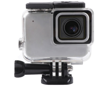 For GoPro HERO7 White /Silver Skeleton Housing Side Hollow Protective Case with Buckle Basic Mount & Screw, Side Hollow