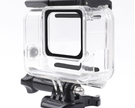 For GoPro HERO7 White /Silver Skeleton Housing Side Hollow Protective Case with Buckle Basic Mount & Screw, Side Hollow